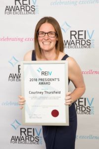 Courtney Thursfield (Photo courtesy of REIV)